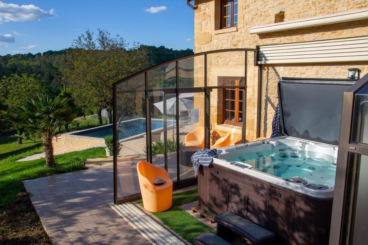 Le Four à Pain, Gîte avec piscine et SPA proche Sarlat Marquay Exterior foto